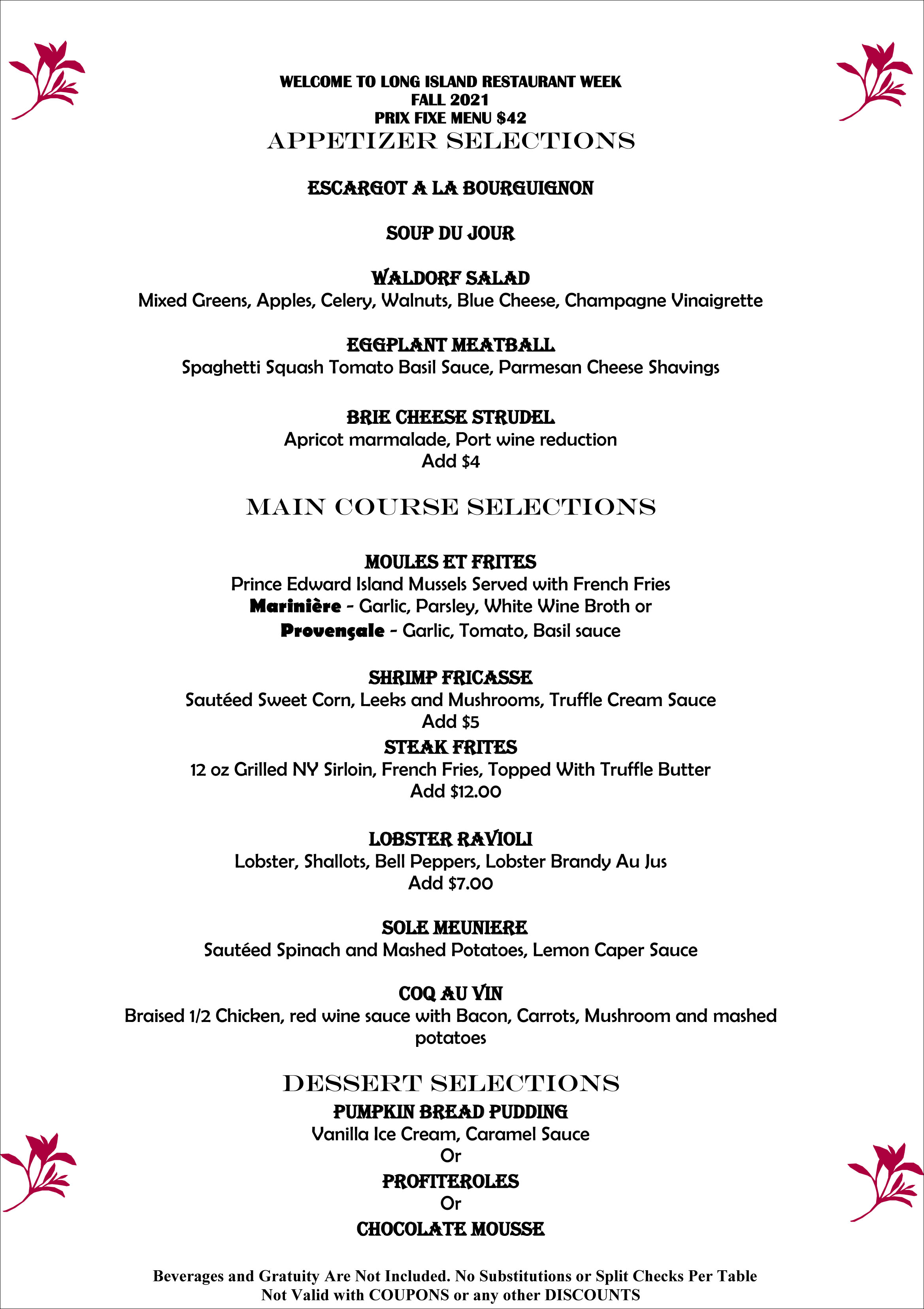 Iavarone Woodbury Catering Menu - 80tfuna